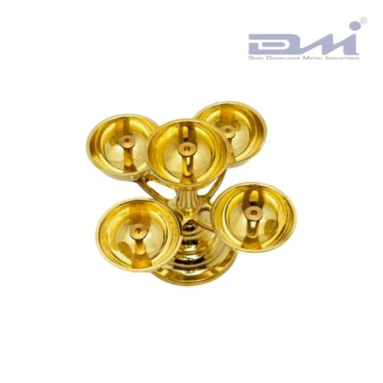 5-Faced Brass Panchadeep