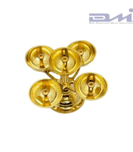 5-Faced Brass Panchadeep