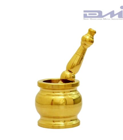 Brass Mortar and Pestle