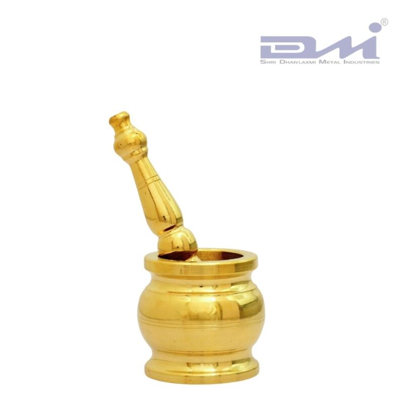 Brass Mortar and Pestle