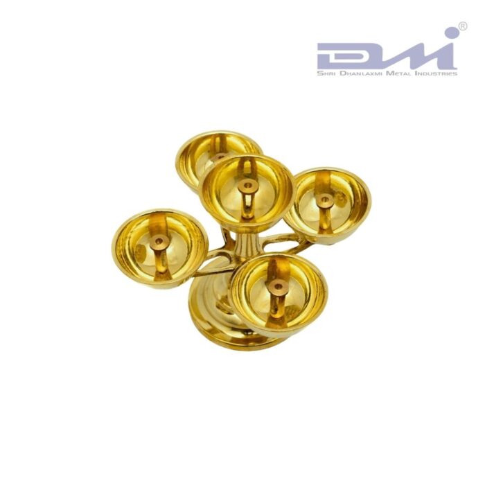 5-Faced Brass Panchadeep