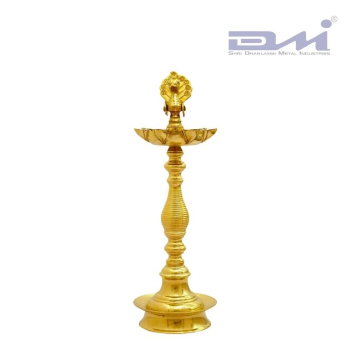 7-Faced Brass Samai Diya