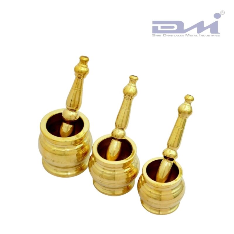 Brass Mortar and Pestle