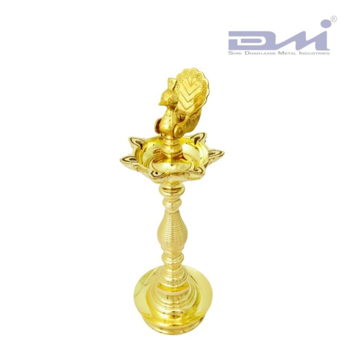 7-Faced Brass Samai Diya