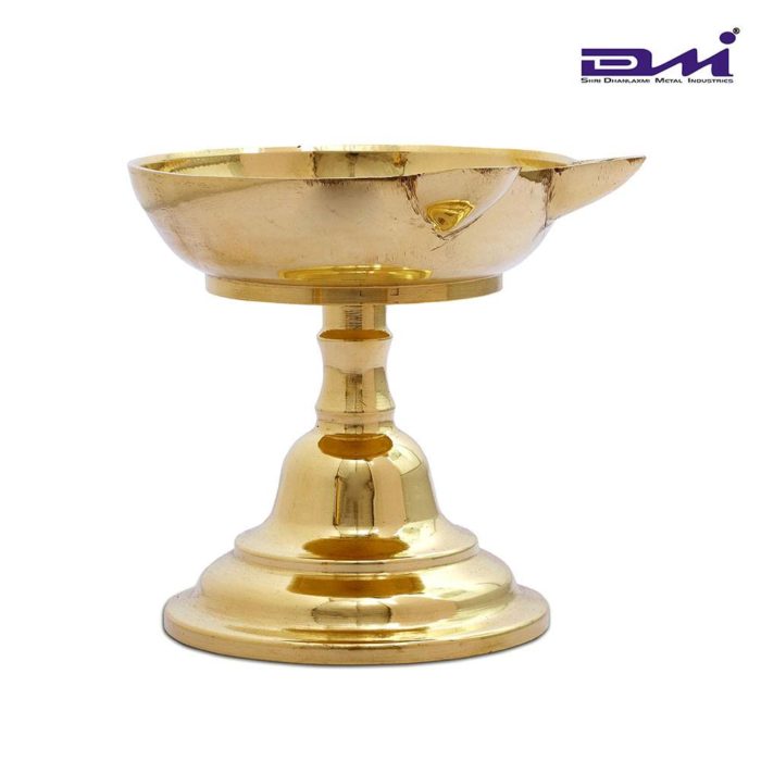 DMI's two Faced Antique Brass Dasara Panti With Stand