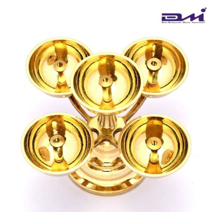 DMI's 5 Faced Ethnic Brass Panchadeep