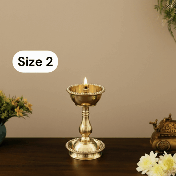 DMI's Brass Udupi Samai - (5 Inches, 300gm Weight) Size No.2