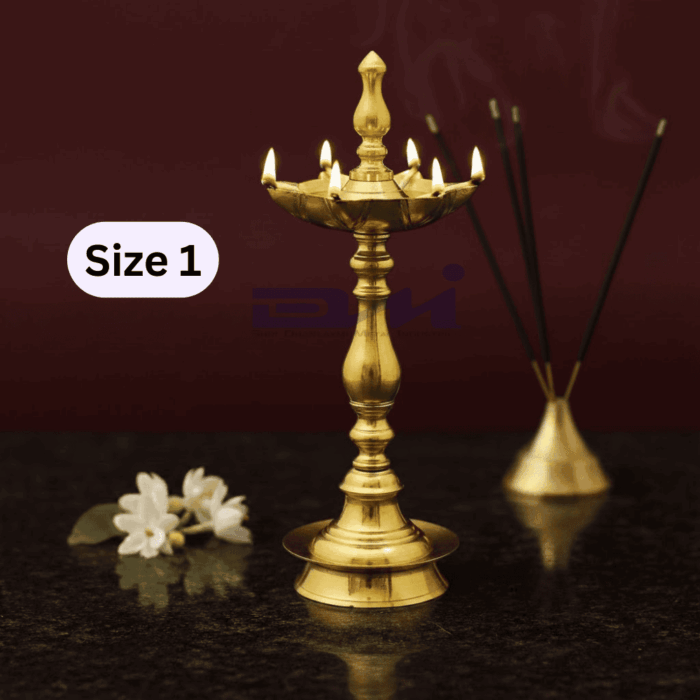 DMI 7 Faced Kalas/Kalash Samai (18 Inches) Plain Pattern Stand - Size No.1