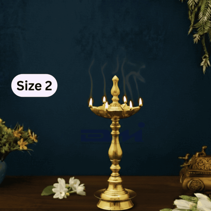 DMI 7 Faced Kalas/Kalash Samai (16 Inches) Plain Pattern Stand - Size No.2