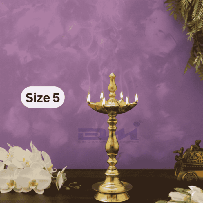 DMI 7 Faced Kalas/Kalash Samai (10 Inches) Plain Pattern Stand - Size No.5