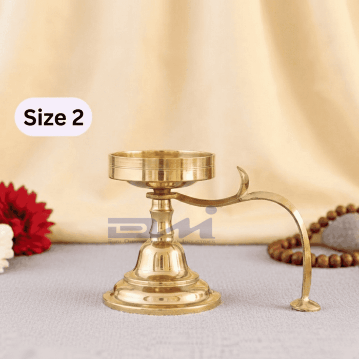 DMI Brass Alang Dhuparti (4.5 Inches, 800 gm) Size No.2