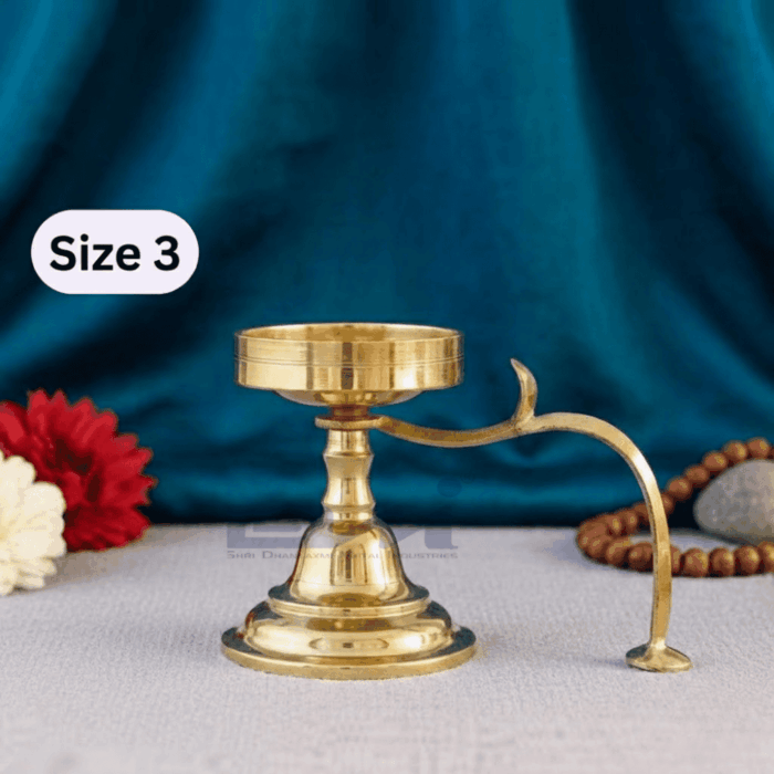 DMI Brass Alang Dhuparti (3.6 Inches, 550 gm) Size No.3