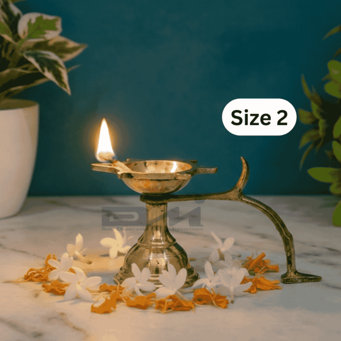 DMI's Ethnic Brass Goa Ekarti (2.5 Inches, 220gm) Size No.2