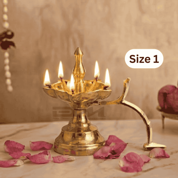 DMI Brass Panchaarti / Goa Pancharti (5 Inches, 550gm) Size No.1