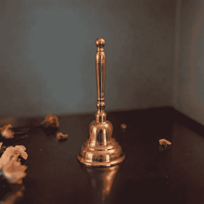 DMI's Ethnic Brass Pooja Ghanta  (6.3 Inches, 300 gm)
