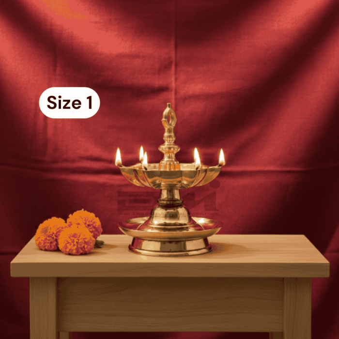 DMI's Brass Goa Lamandeep - Size No.1