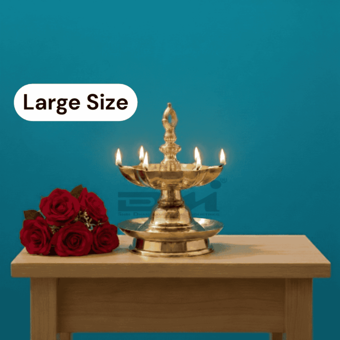 DMI's Brass Goa Lamandeep - Large Size