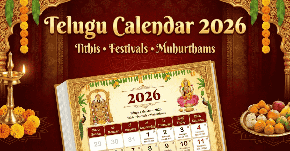 Telugu Calendar 2026 – Festivals, Holidays & Important Dates