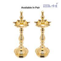 7 Faced Brass Samai Kalas Center Design Pair